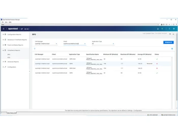 OpenText Data Protector RPO
