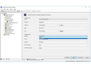 OpenText Data Protector docbase server