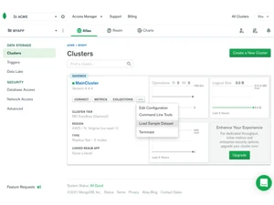 Mongodb Atlas clusters
