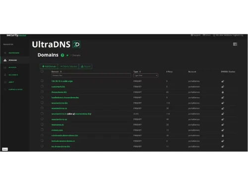 Neustar UltraDNS domains