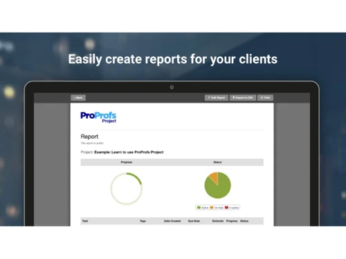 ProProfs Project-reports