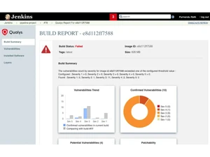 qualys container security dashboard
