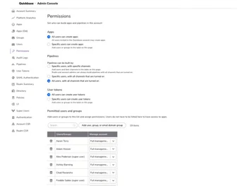 Quickbase Admin Console