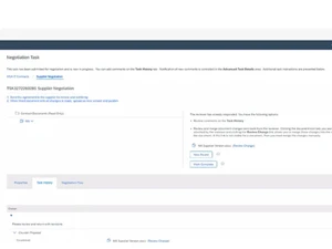 SAP Ariba Contracts Negotiation Task