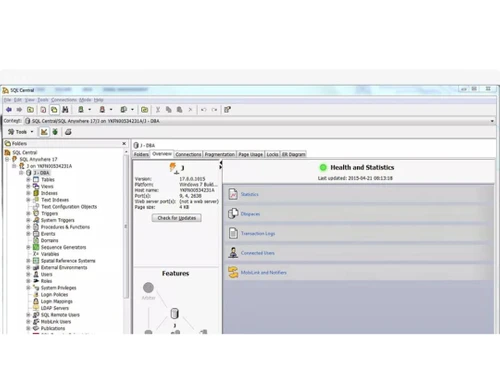 Sap Sql Anywhere Statistics