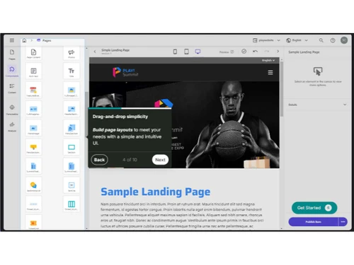HubSpot cms landing page