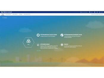 Tibco Cloud API Management Home Page