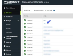 Webroot DNS Protection Sites List