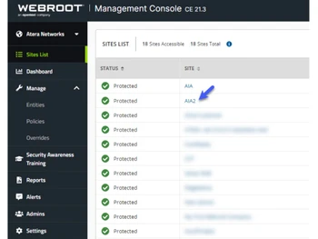 Webroot DNS Protection Sites List