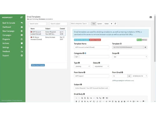 Webroot-Security-Webroot Security Awareness Training Training Templates