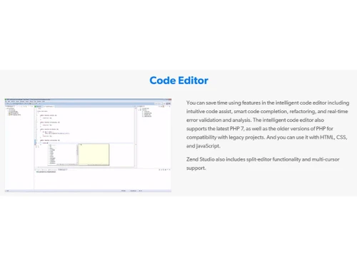 Zend Studio Code Editor