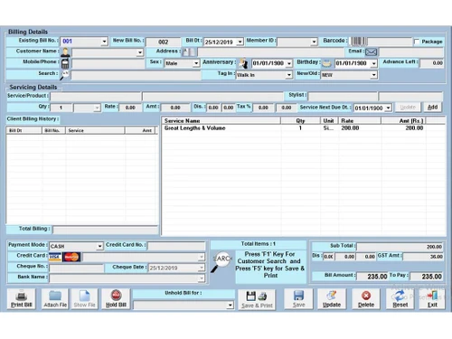 aheadsoftpro billing details