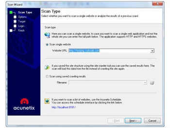 Acunetix Vulnerability Scanner-type