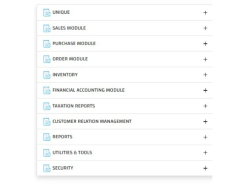 reckon sales modules