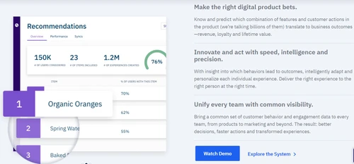 amplitude recommendation
