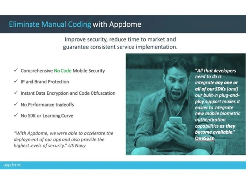 Appdome Eliminate Manual Code