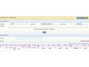 Astral Inventory Management System-Invoice to customer