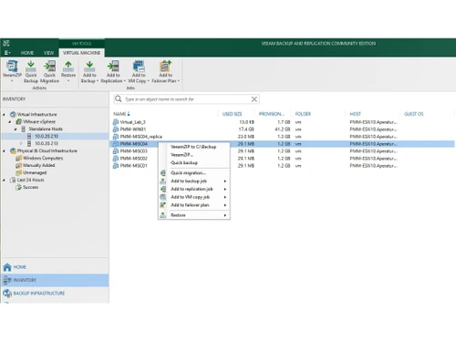 veeam backup essentials-homepage