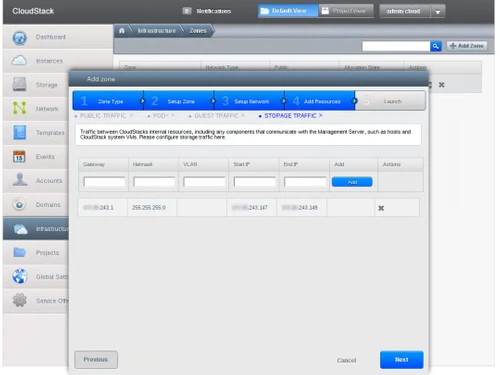 apachecloudstack infrasrtucture