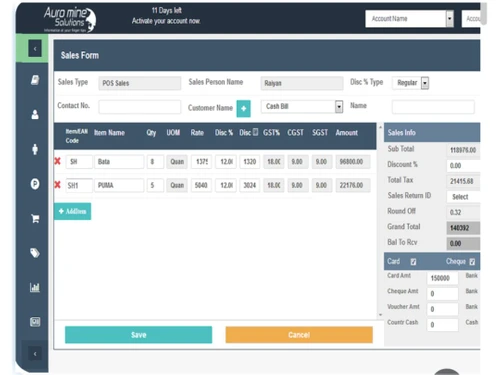 auromine jewellery gst billing software sales