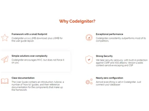 codeigniter features