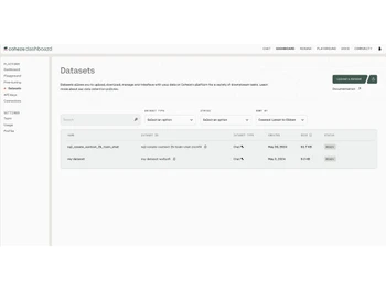 Cohere-datasets