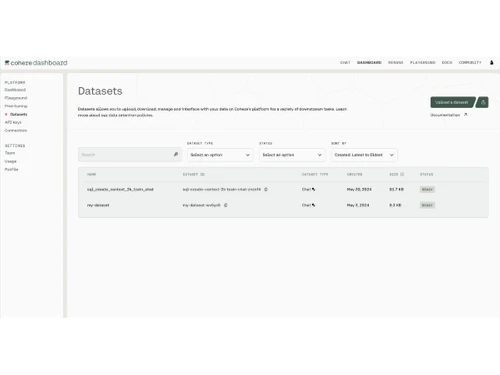 Cohere-datasets