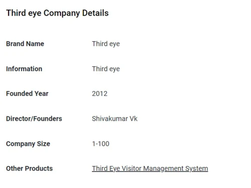 Third Eye SchoolPro specifications
