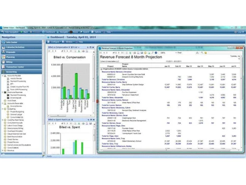 Deltek erp dashboard