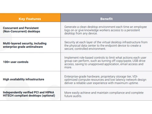 Dizzion Key features