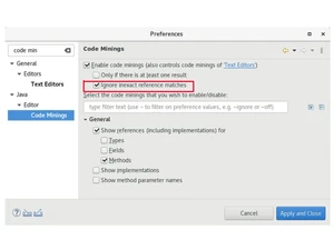 Eclipse IDE-Code Minings