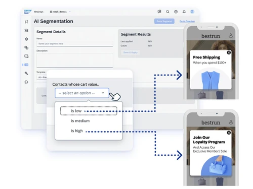 Emarsys Artificial Intelligence Marketing Segmantation