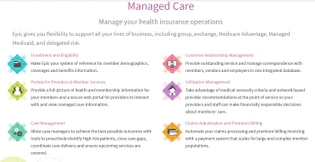 EPIC Healthcare Software care