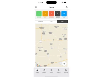 GEORADIUS Vehicle Tracking System location