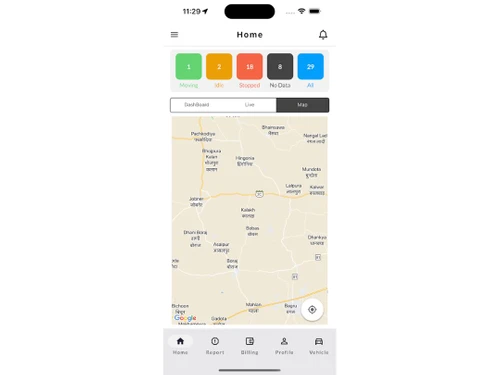 GEORADIUS Vehicle Tracking System location