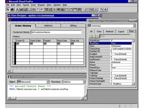 visual foxpro dashboard