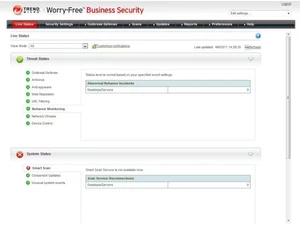 Trend Micro Worry Free security
