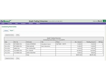 zipbooks receivables