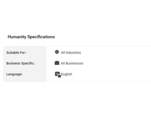 humanity specifications