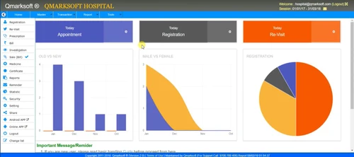 Qmarksoft Hospital Management reports