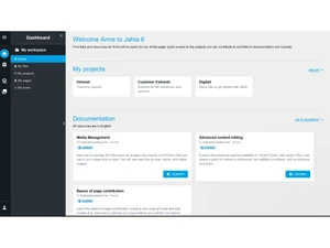 Jahia Digital Experience Platform Dashboard
