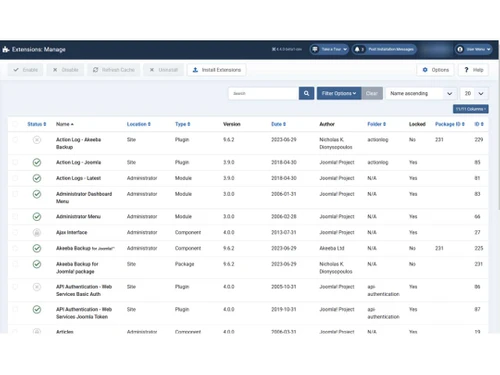 Joomla extensions