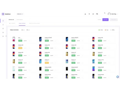 Kobiton device list