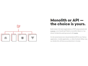 laravel monolith or api