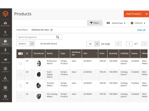 magento catalog