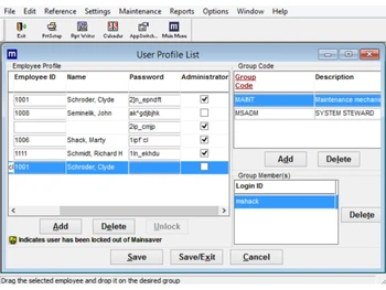 Mainsaver Maintenance
