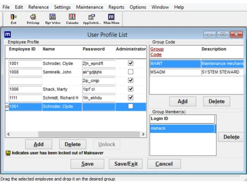 Mainsaver Maintenance