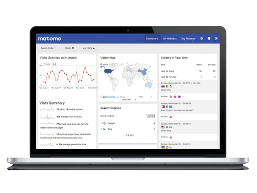 Matomo Web Analytics Visitors Summary