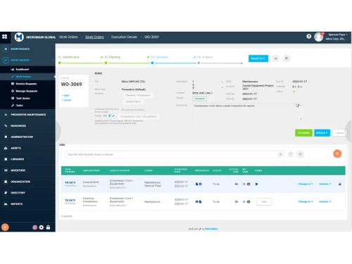 MicroMain Dashboard