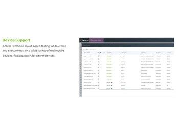 Perfecto-Device support
